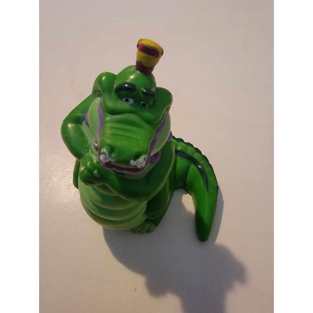 Vintage 1989 All Dogs Go To Heaven King Gator 3" PVC Wendy's Toy Alligator